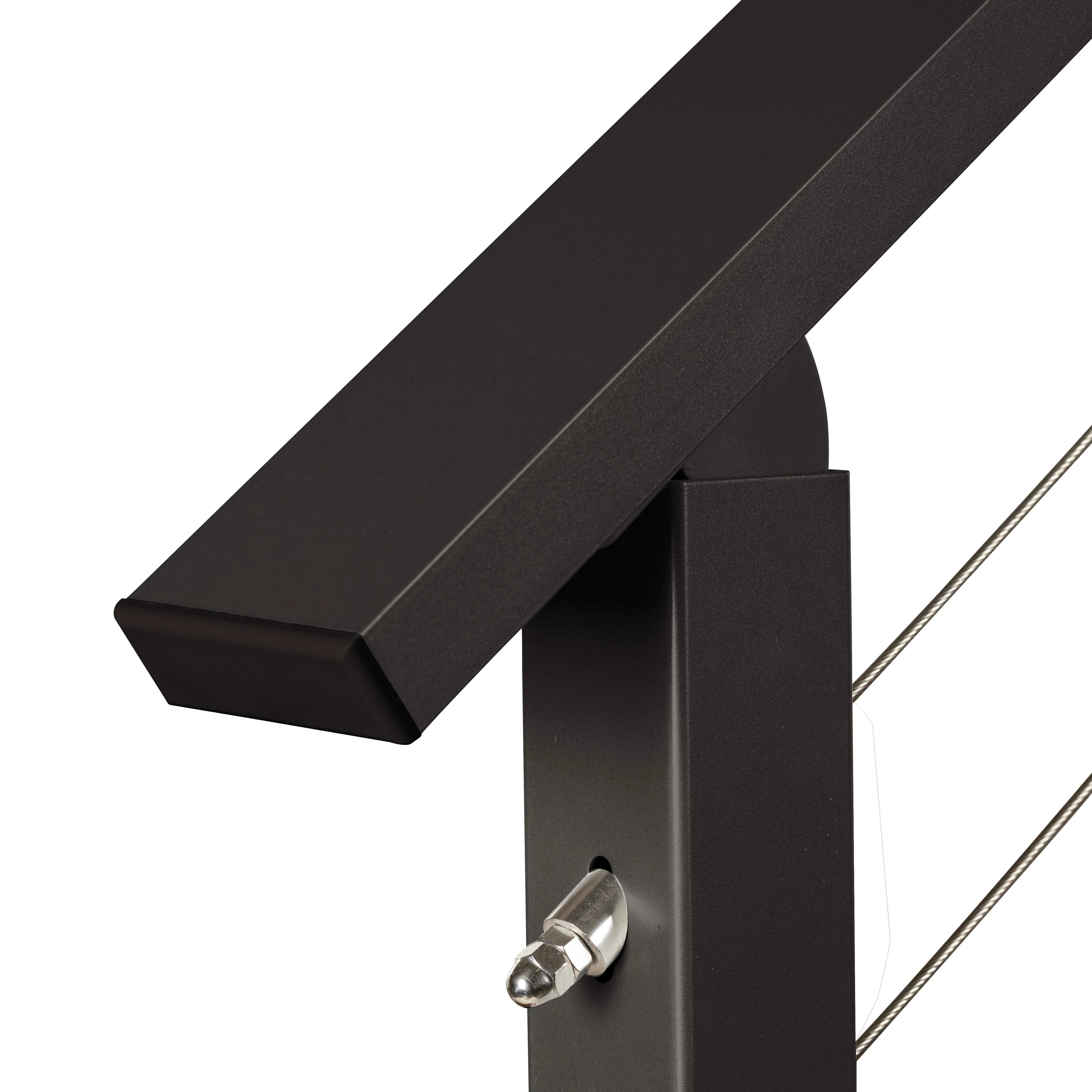 10 ft. Stair Cable Railing, 36 in. Base Mount, Bronze - Image 5