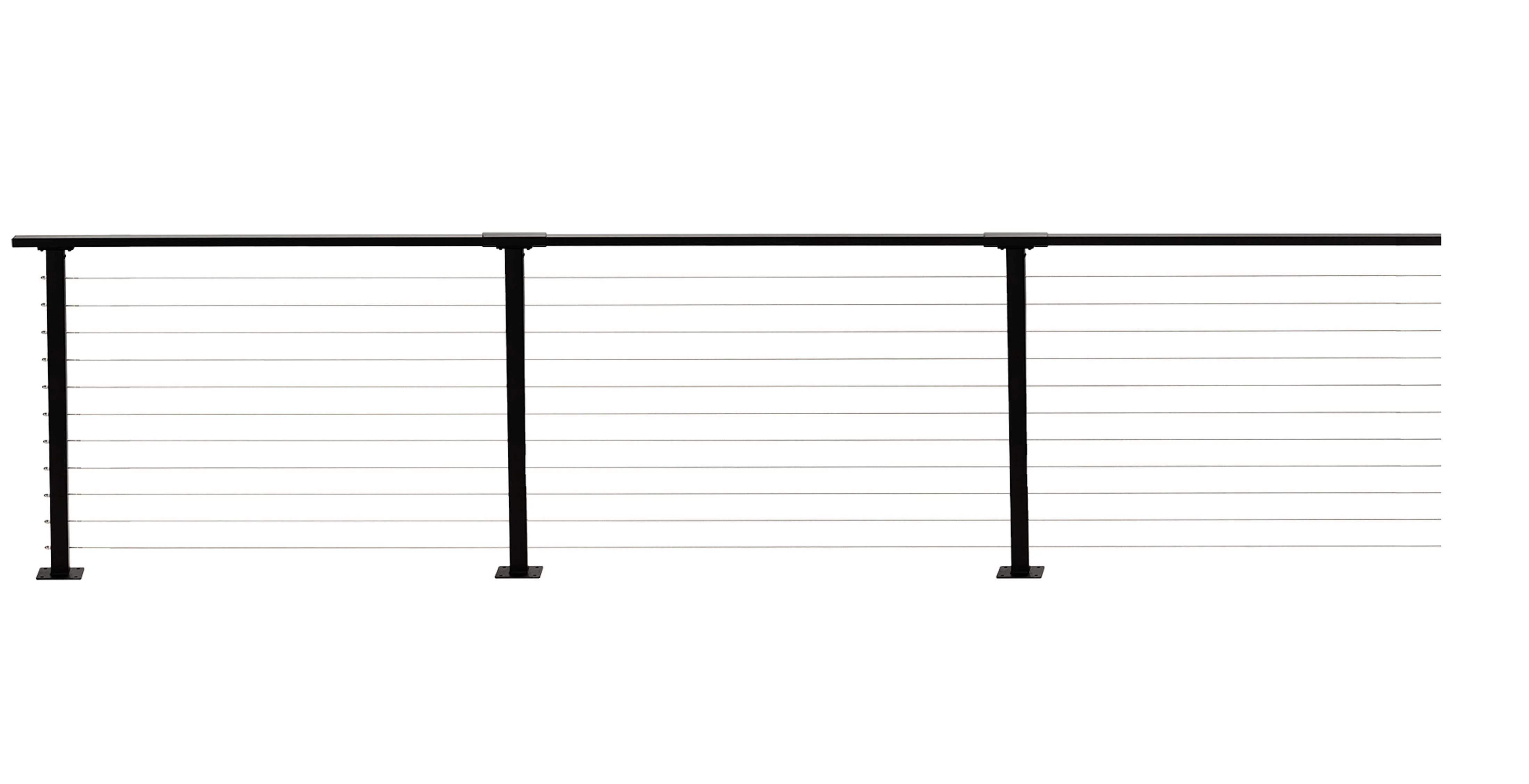 36 ft. Deck Cable Railing, Black , Stainless