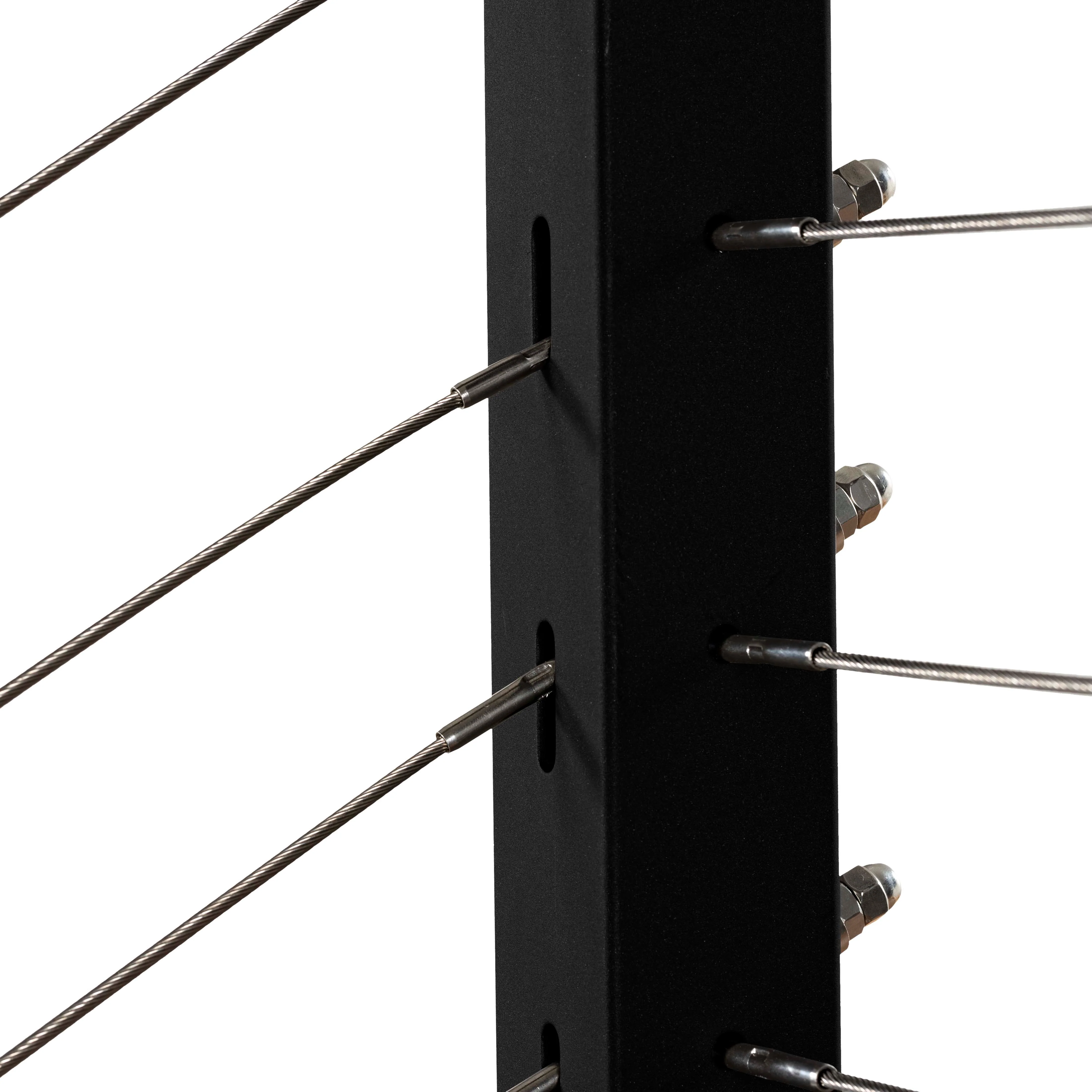 42", Base Mount, Transition, Stainless Post, Black - Image 2