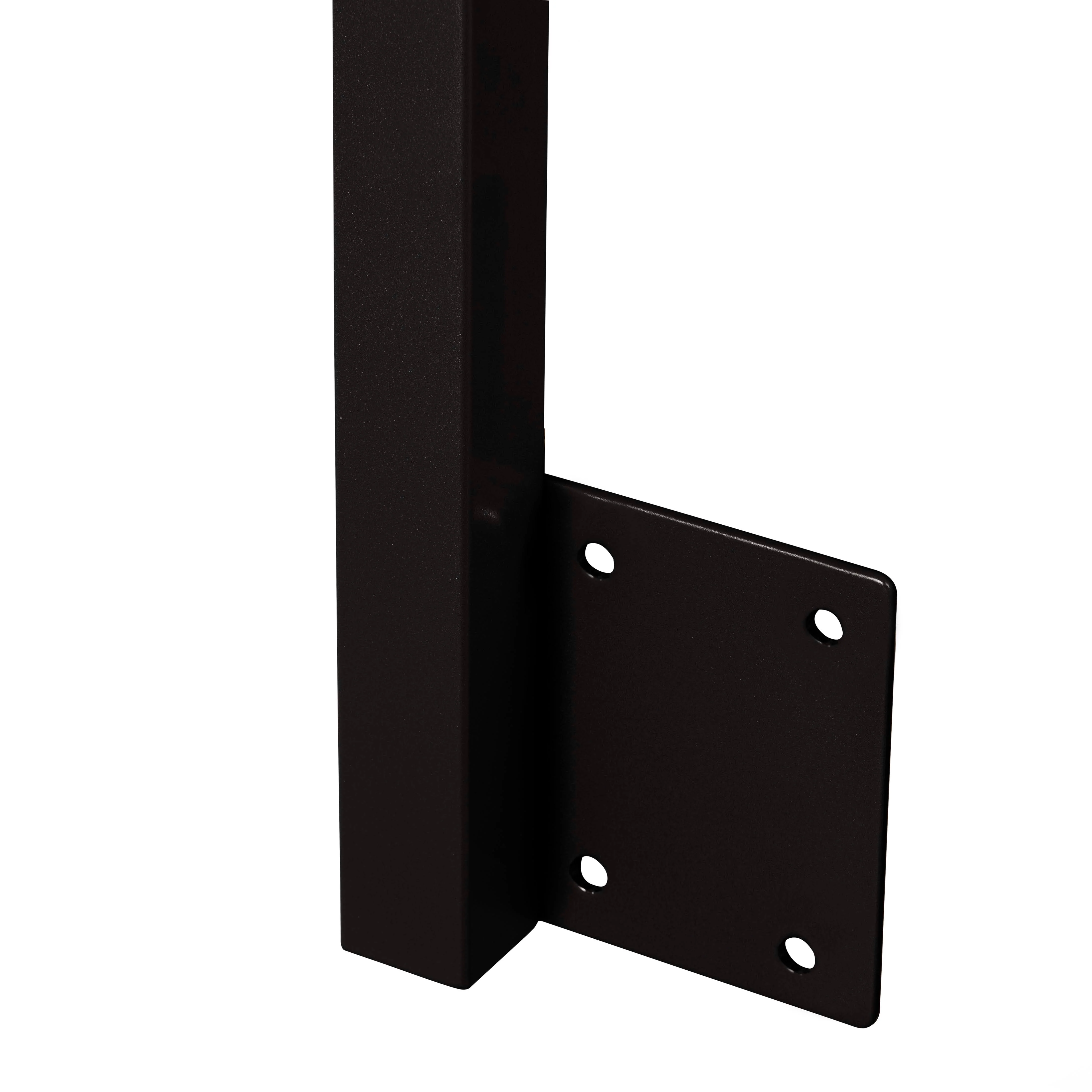 42", Fascia Mount, Corner, Stainless Post, White